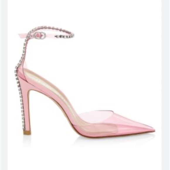 - Stuart Weitzman
Glam 100 Strap Pumps Color: Pink/Clear size 7 - Picture 4 of 15